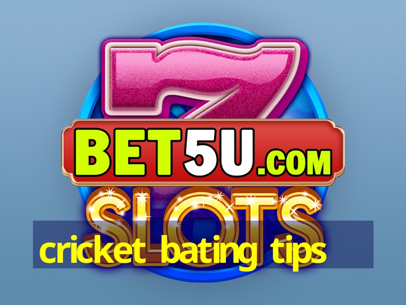 cricket bating tips