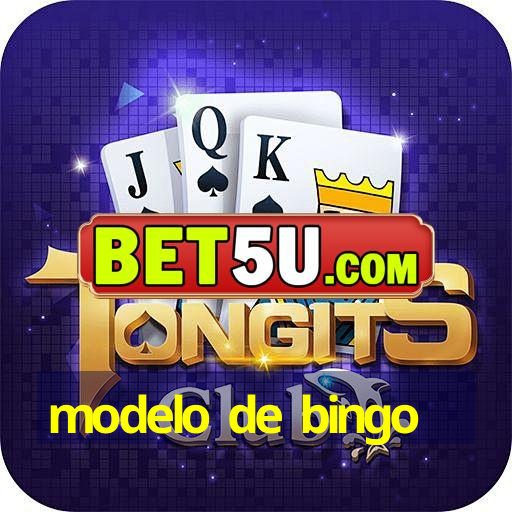 modelo de bingo