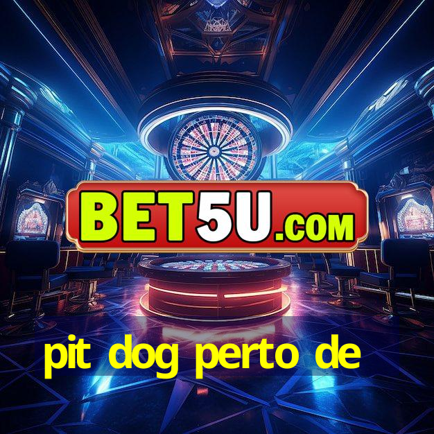 pit dog perto de