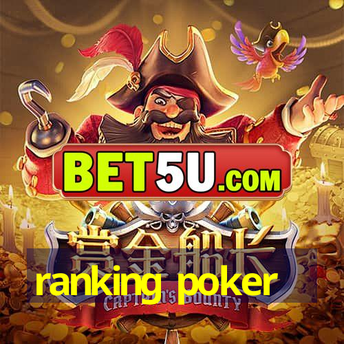 ranking poker